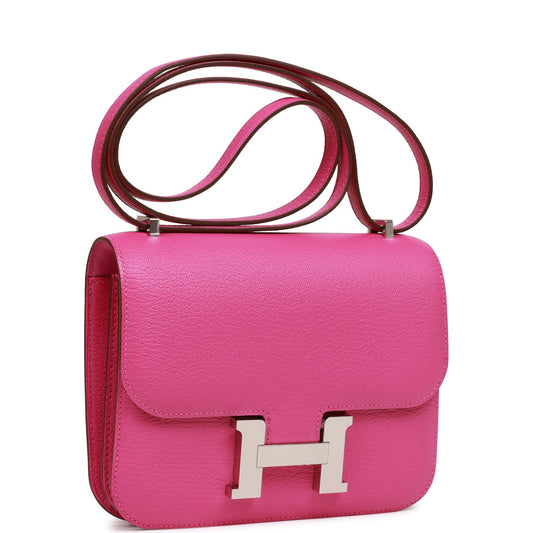 Hermes Constance 18 Magnolia Chevre Palladium Hardware