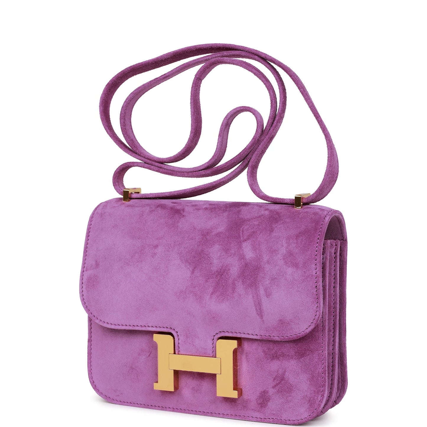 Hermes Constance 18 Violet Doblis Gold Hardware