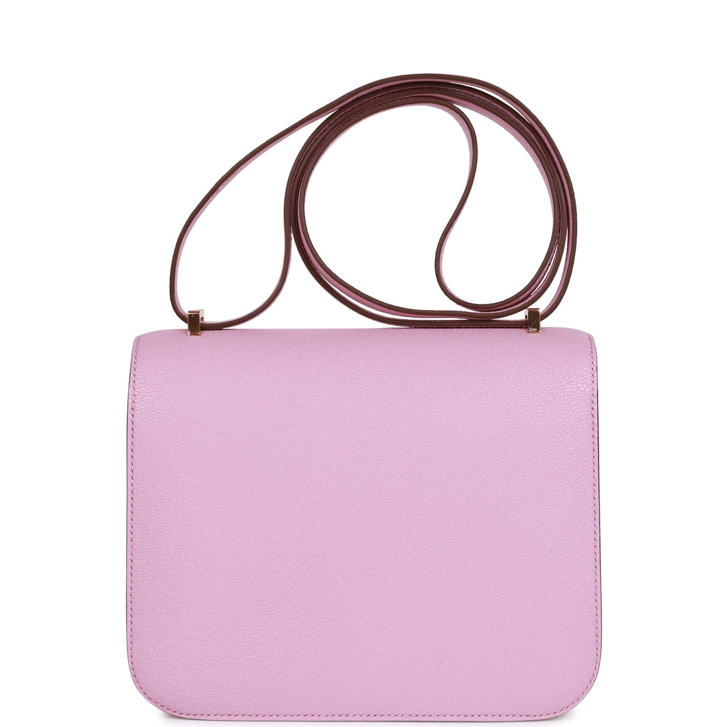 Hermes Constance 18 Mauve Sylvestre Chevre Rose Gold Hardware