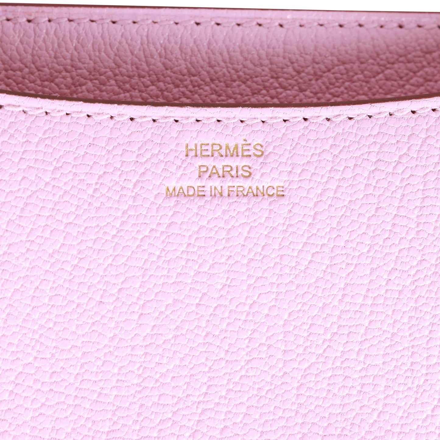 Hermes Constance 18 Mauve Sylvestre Chevre Rose Gold Hardware