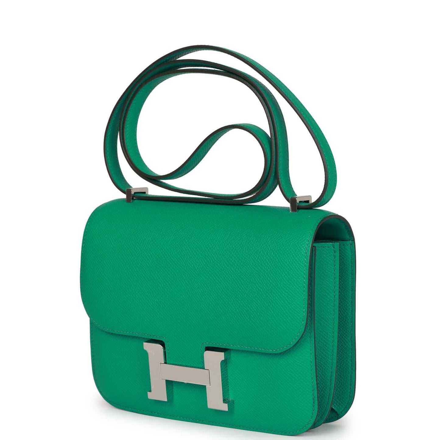 Hermes Constance 18 Vert Jade Epsom Palladium Hardware