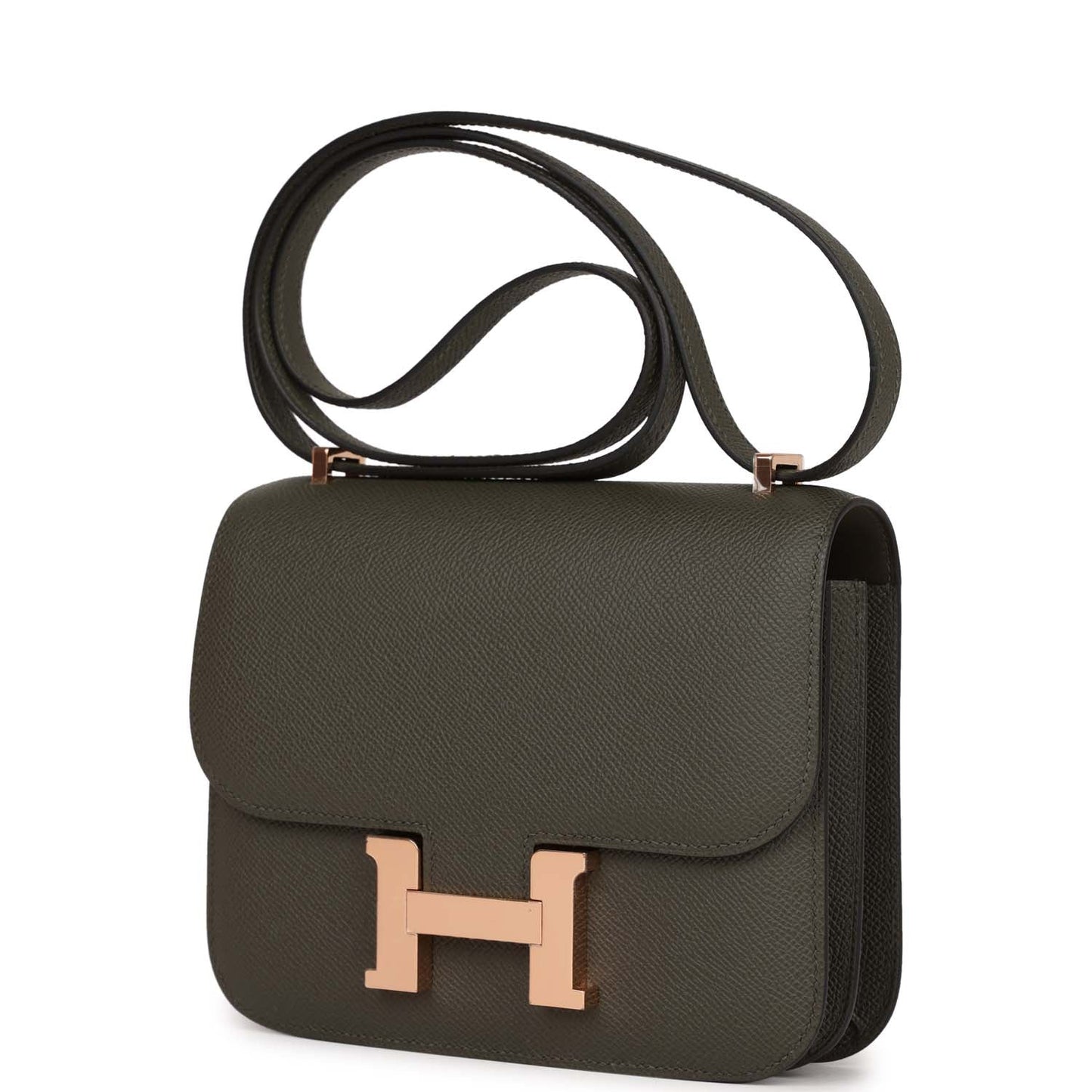 Hermes Constance 18 Vert de Gris Epsom Rose Gold Hardware