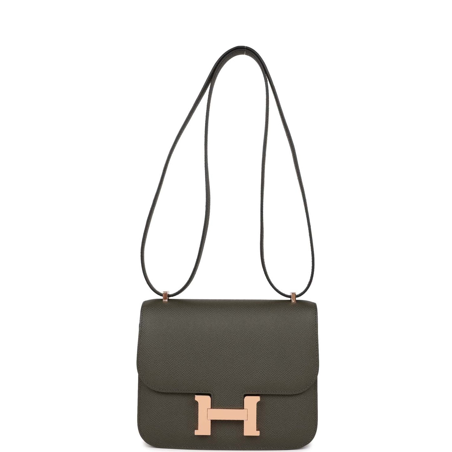 Hermes Constance 18 Vert de Gris Epsom Rose Gold Hardware