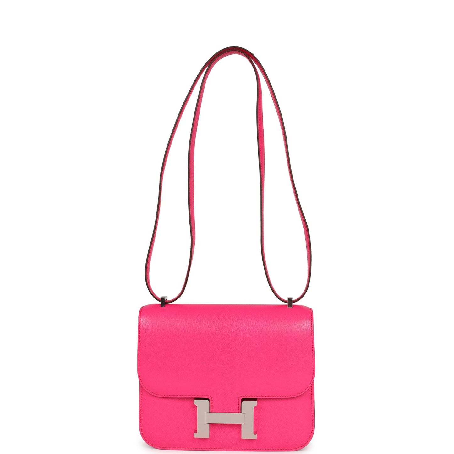 Hermes Constance 18 Rose Pop Chevre Chamkila Palladium Hardware