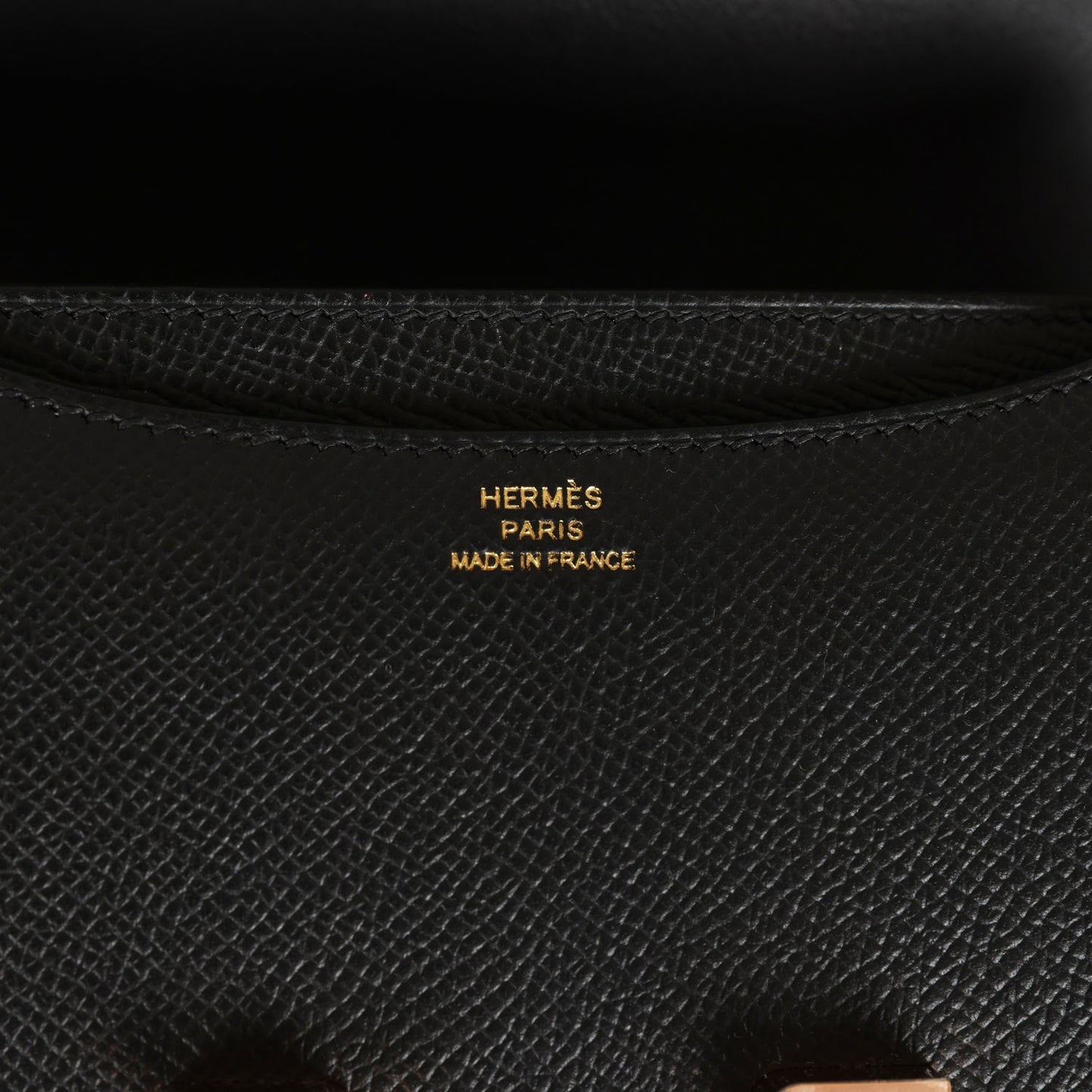 Hermes Constance 18 Black Epsom Rose Gold Hardware