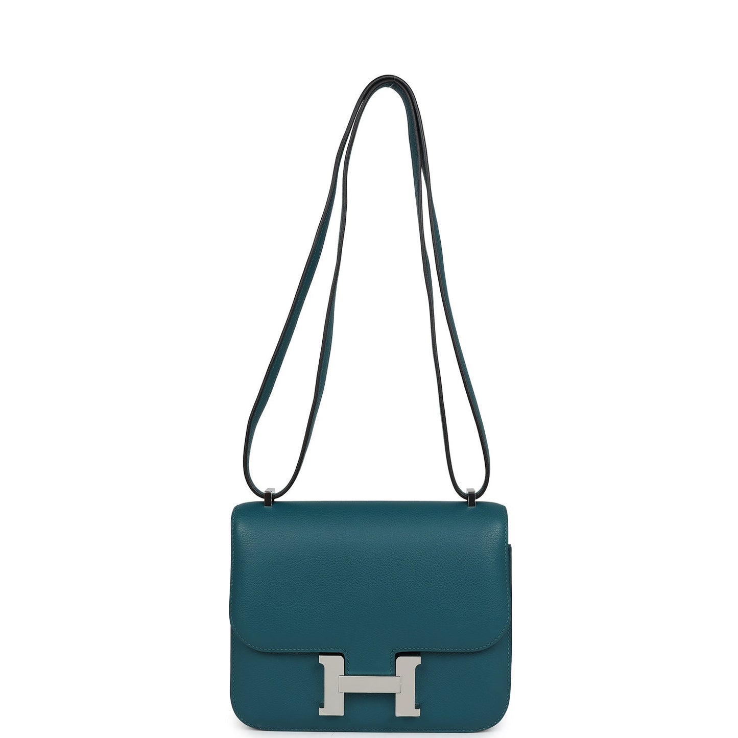 Hermes Constance 18 Vert Bosphore Evercolor Palladium Hardware