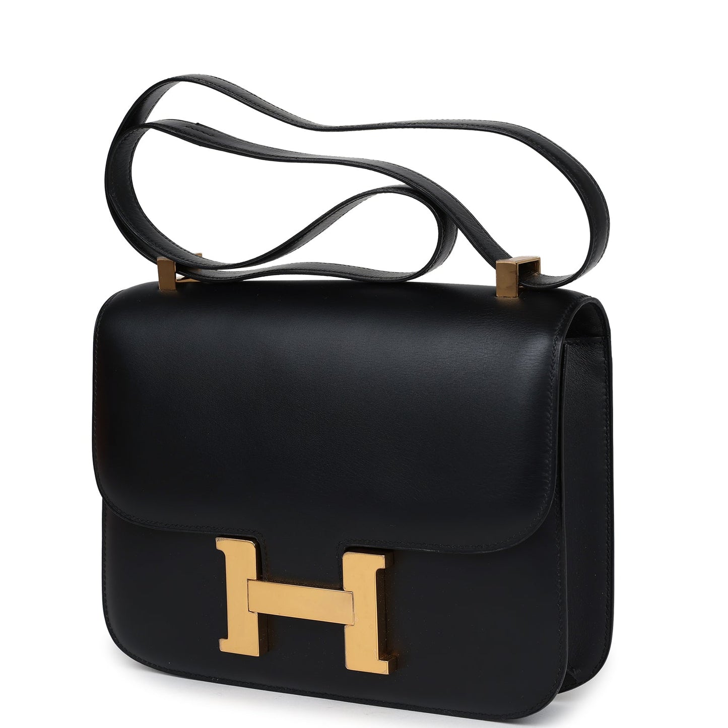 Hermes Constance 23 Black Evercalf Gold Hardware