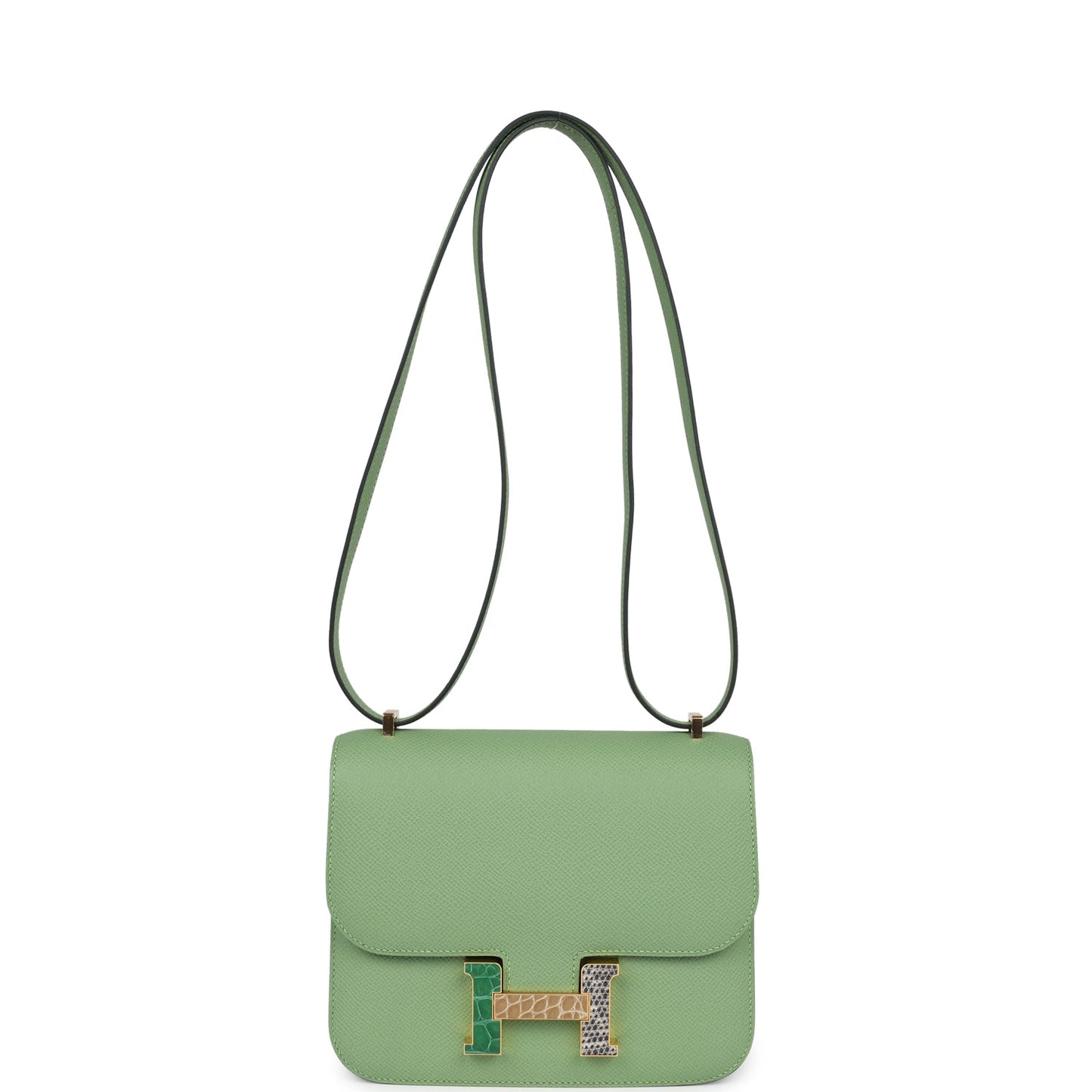 Hermes Constance 18 Vert Criquet Epsom Marquette Hardware