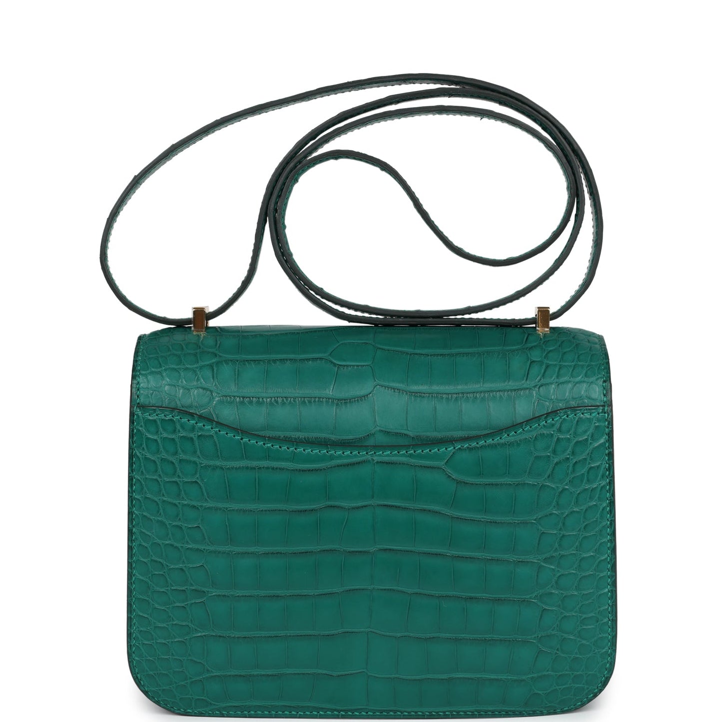 Hermes Constance 18 Malachite Matte Alligator Gold Hardware