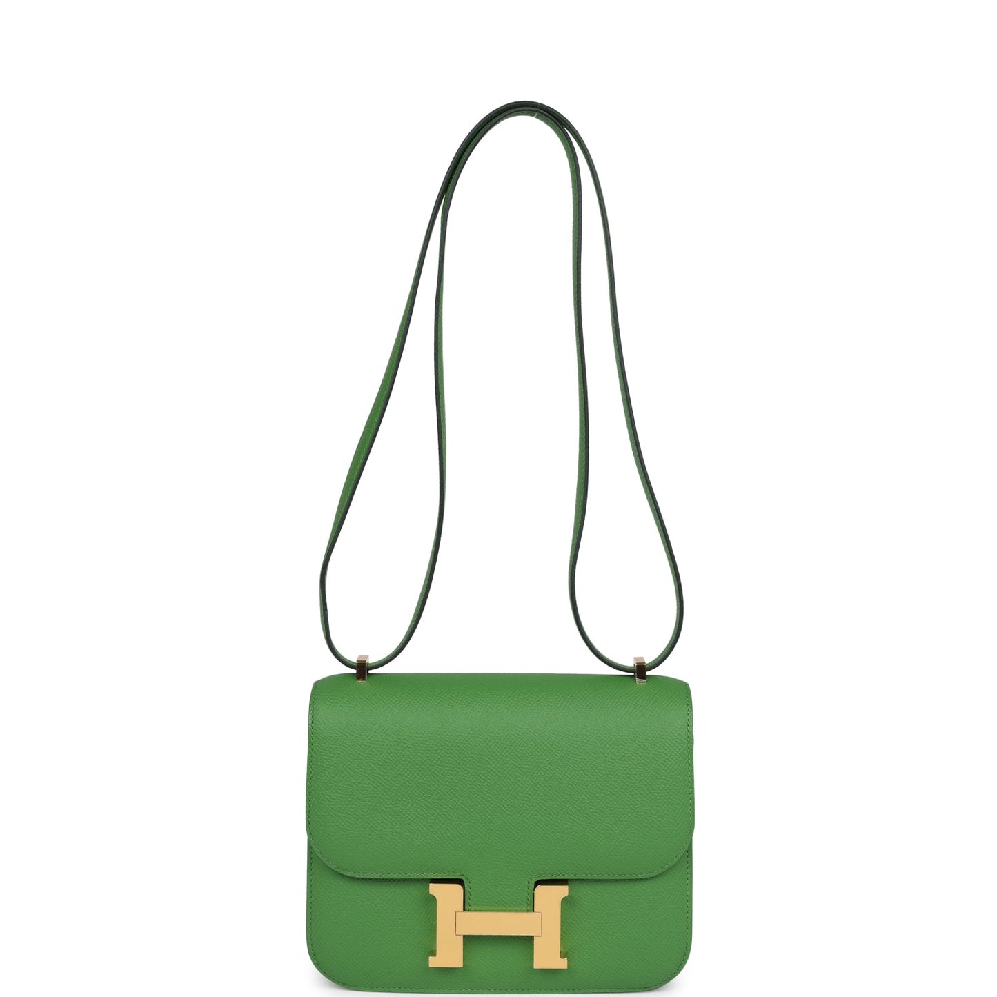 Hermes Constance 18 Vert Yucca Epsom Gold Hardware