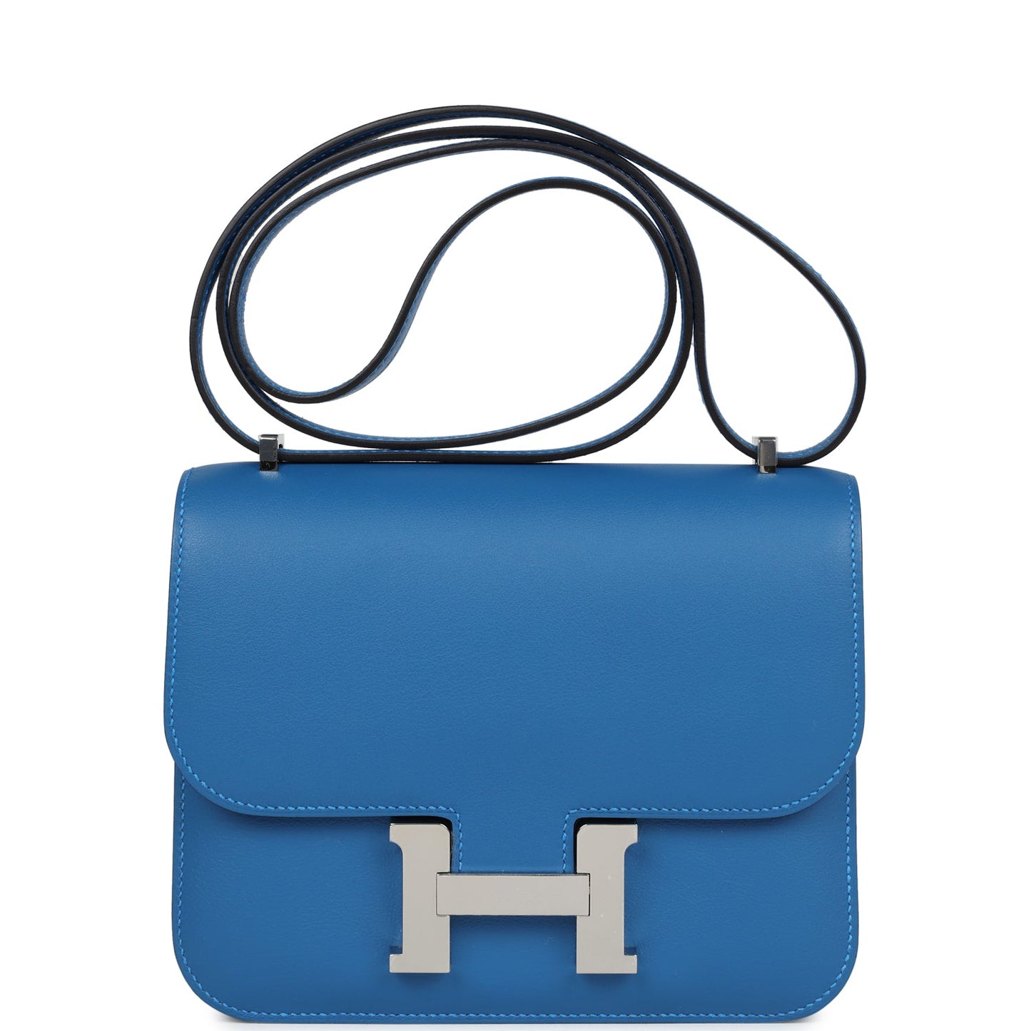 Hermes Constance 18 Mykonos Verso Evercolor Palladium Hardware