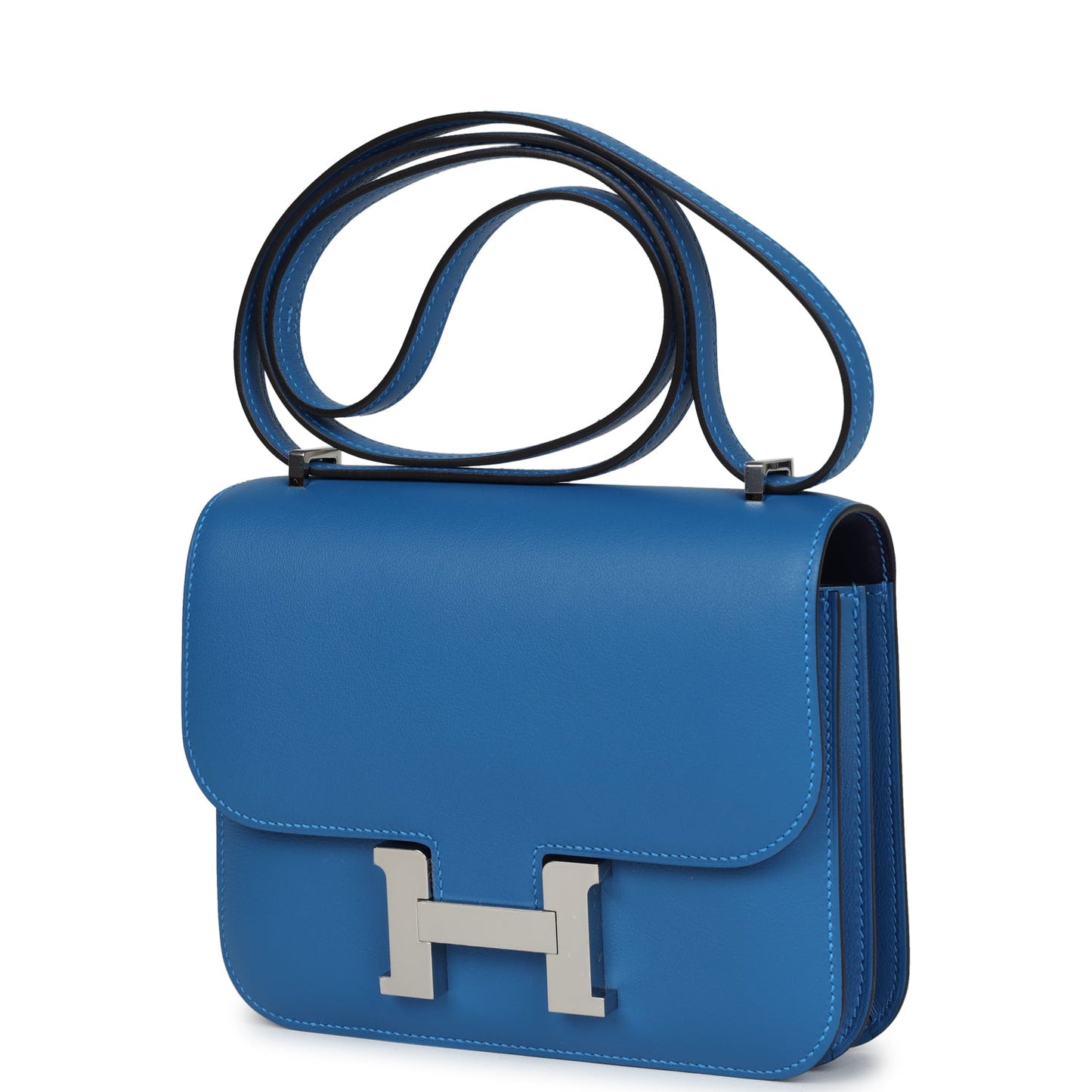 Hermes Constance 18 Mykonos Verso Evercolor Palladium Hardware