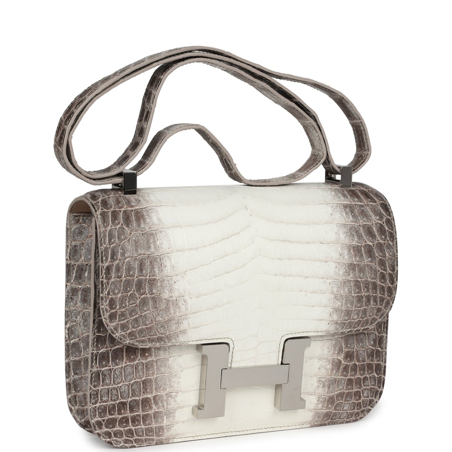 Hermes Constance 1-24 Himalaya Matte Niloticus Crocodile Palladium Hardware