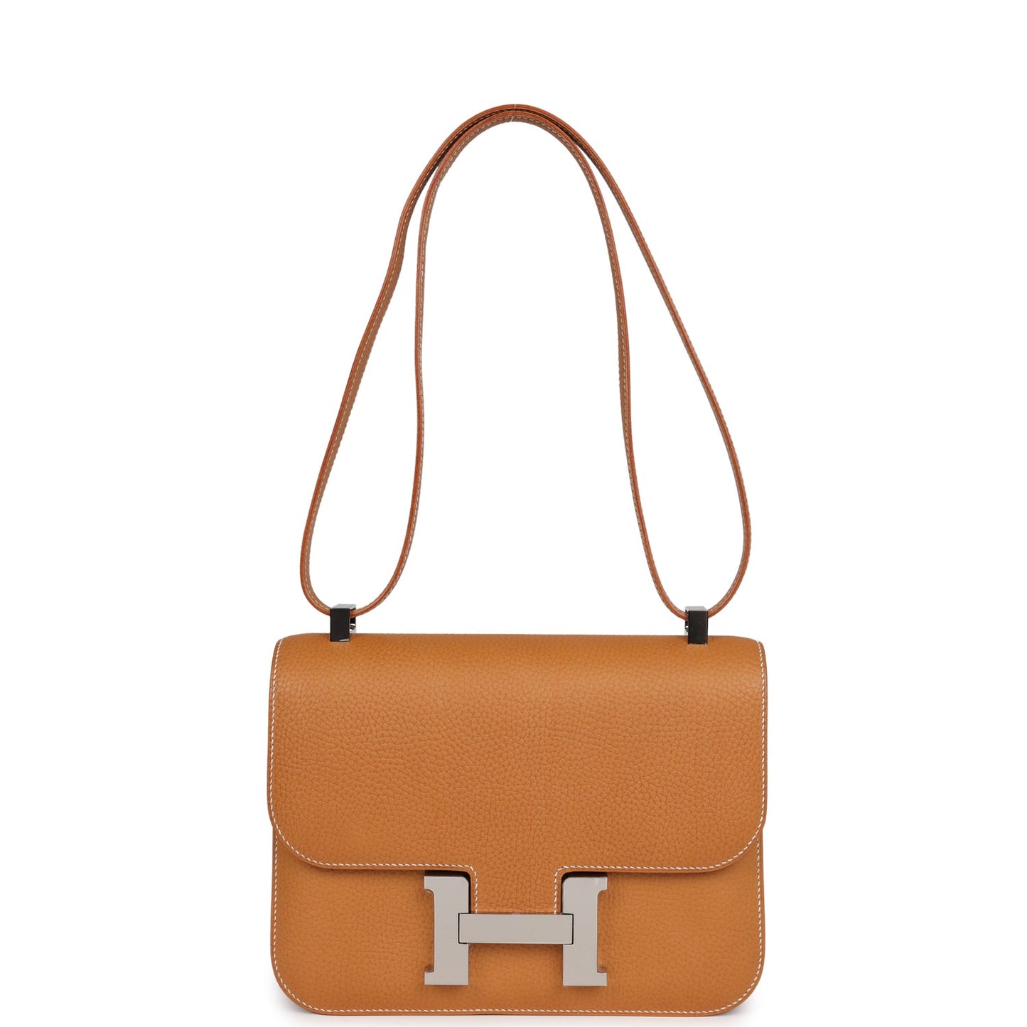 Hermes Constance 1-24 Naturel Sable Vache Naturel Graine Palladium Hardware