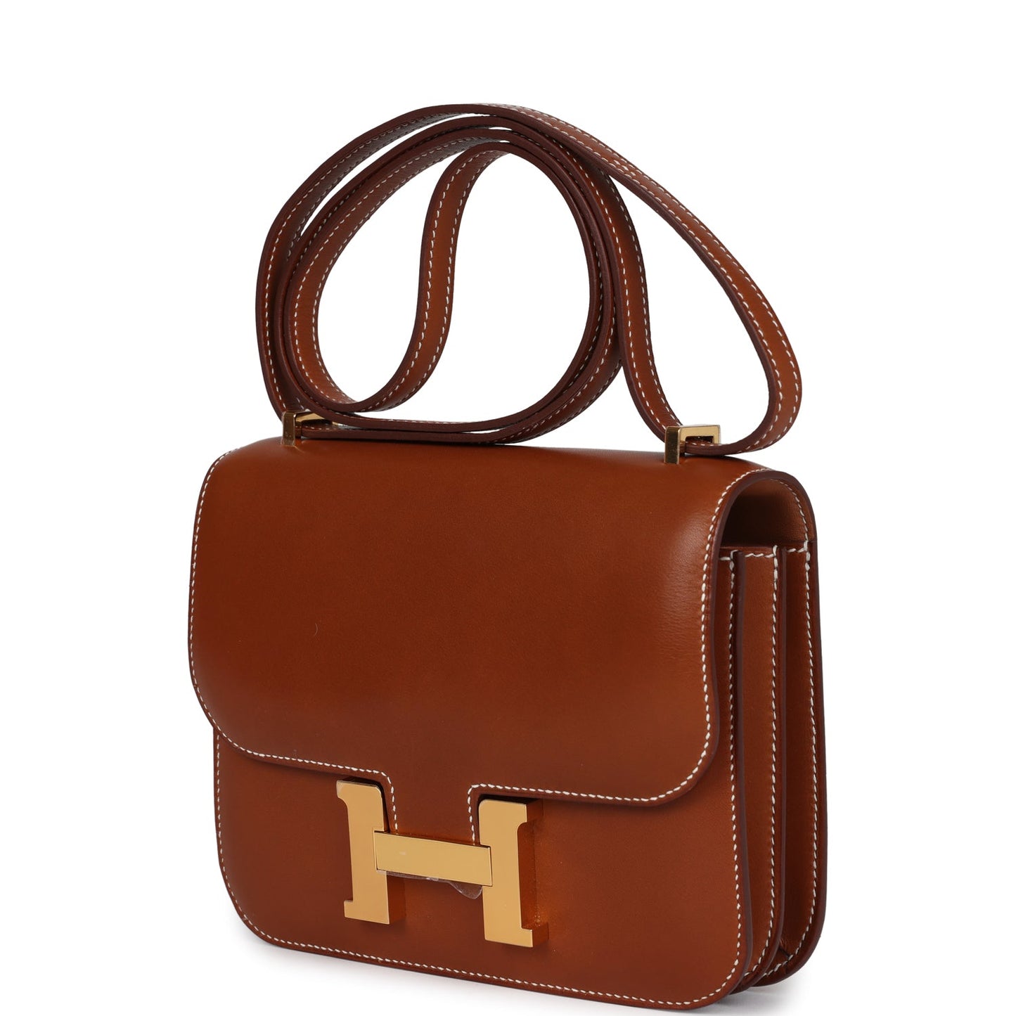 Hermes Constance 18 Fauve Barenia Gold Hardware