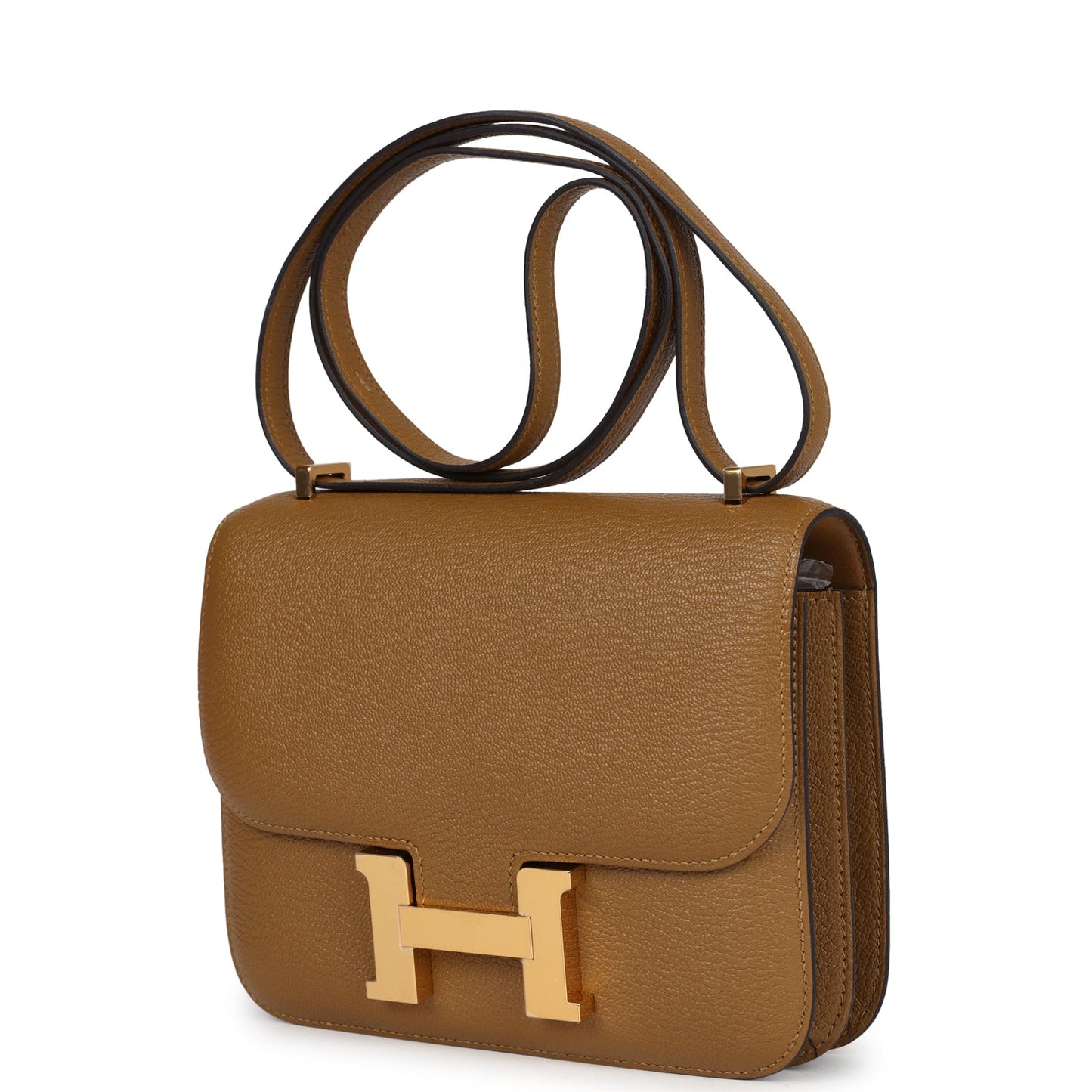 Hermes Constance 18 Kraft Chevre Gold Hardware