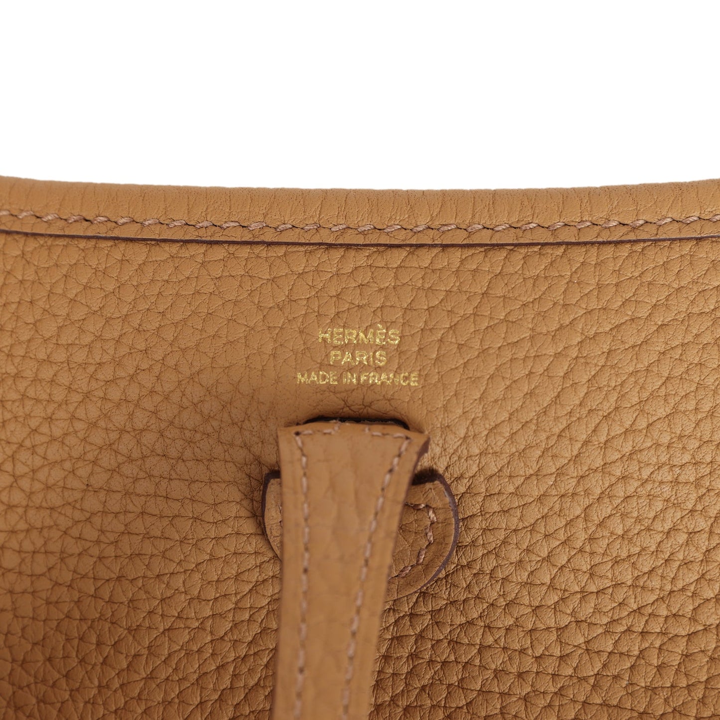 Hermes Evelyne TPM Biscuit Clemence Gold Hardware