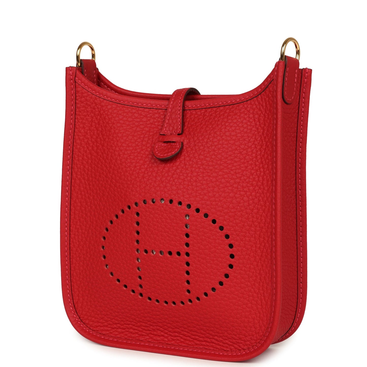 Hermes Evelyne TPM Vermillion Clemence Gold Hardware