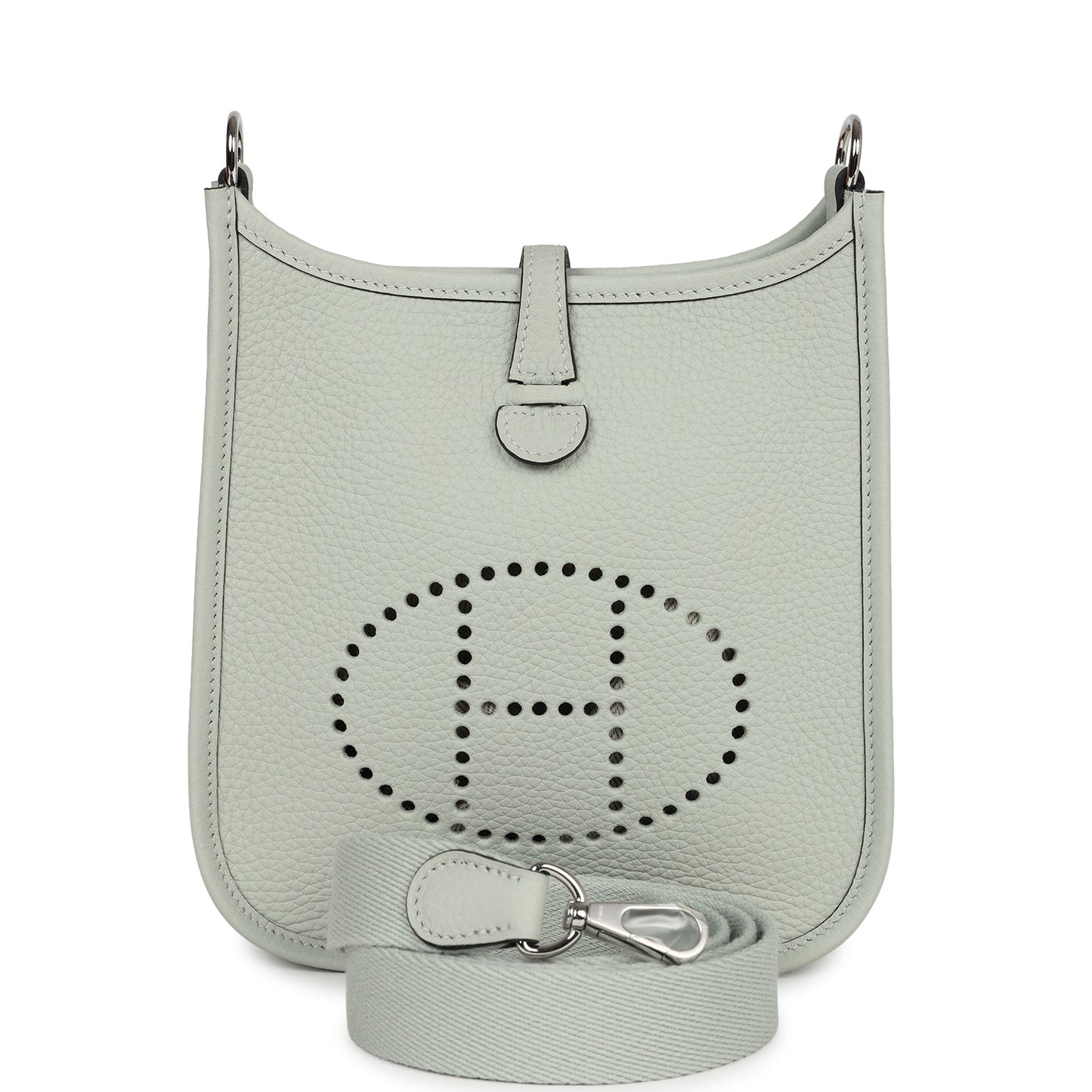 Hermes Evelyne TPM Gris Neve Clemence Palladium Hardware