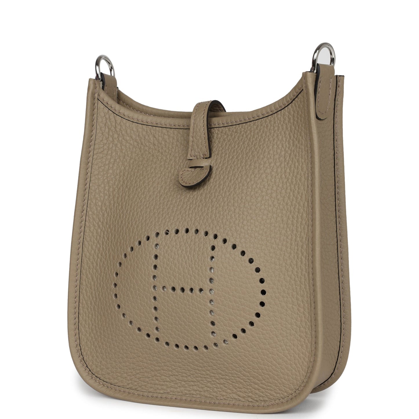 Hermes Evelyne TPM Beige Marfa Clemence Palladium Hardware