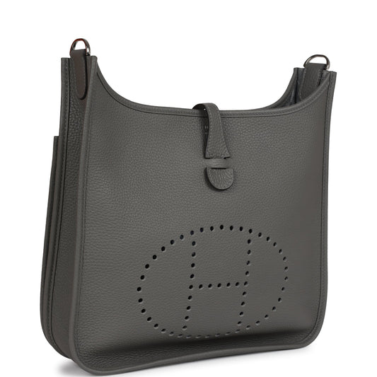 Hermes Evelyne III PM Gris Meyer Clemence Palladium Hardware