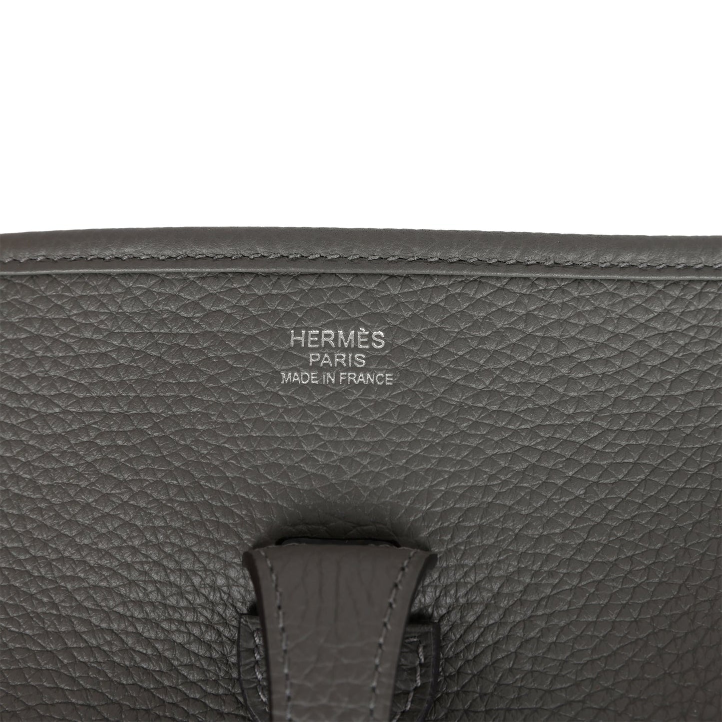 Hermes Evelyne III PM Gris Meyer Clemence Palladium Hardware