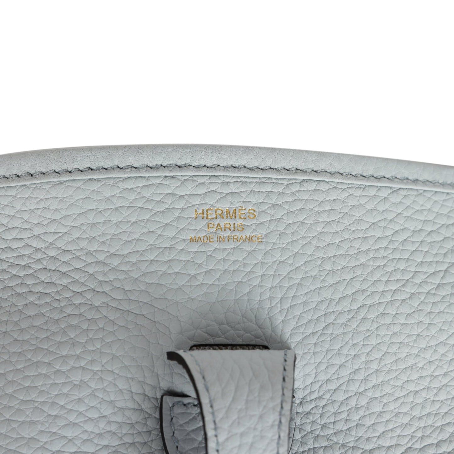 Hermes Evelyne III PM Bleu Pale Clemence Gold Hardware