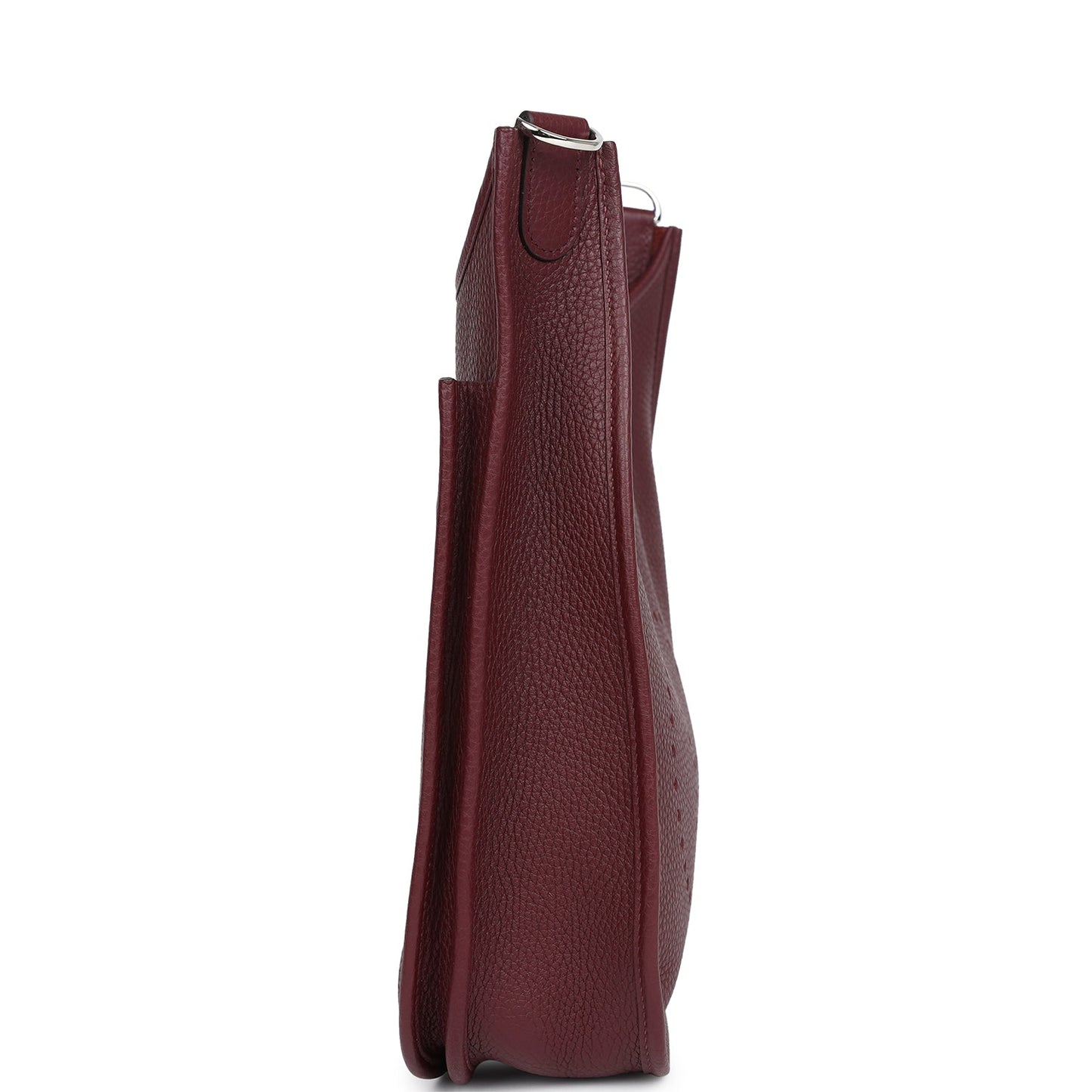 Hermes Evelyne III PM Bordeaux Clemence Palladium Hardware