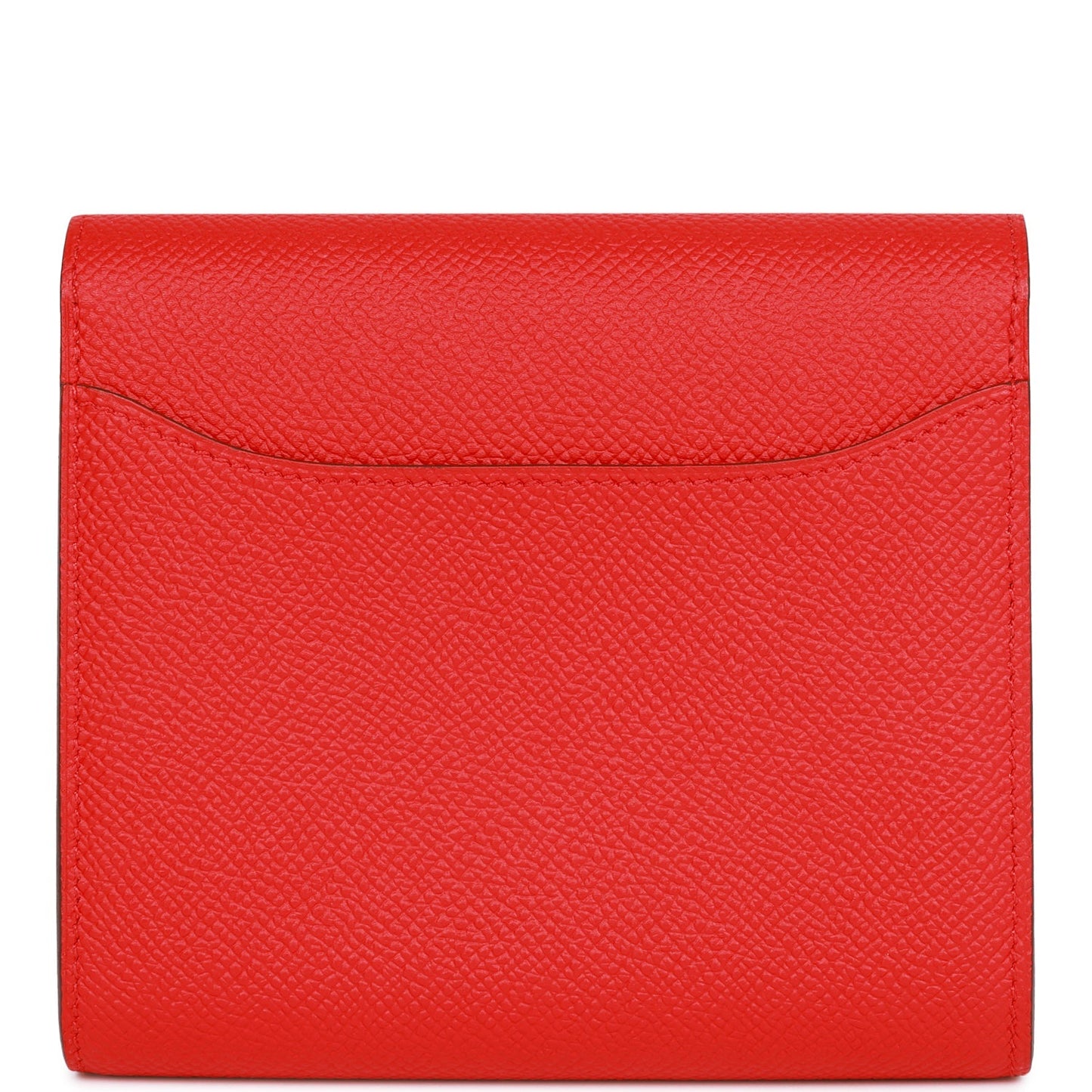 Hermes Constance Compact Wallet Rouge de Coeur Epsom Rose Sakura Enamel and Palladium Hardware