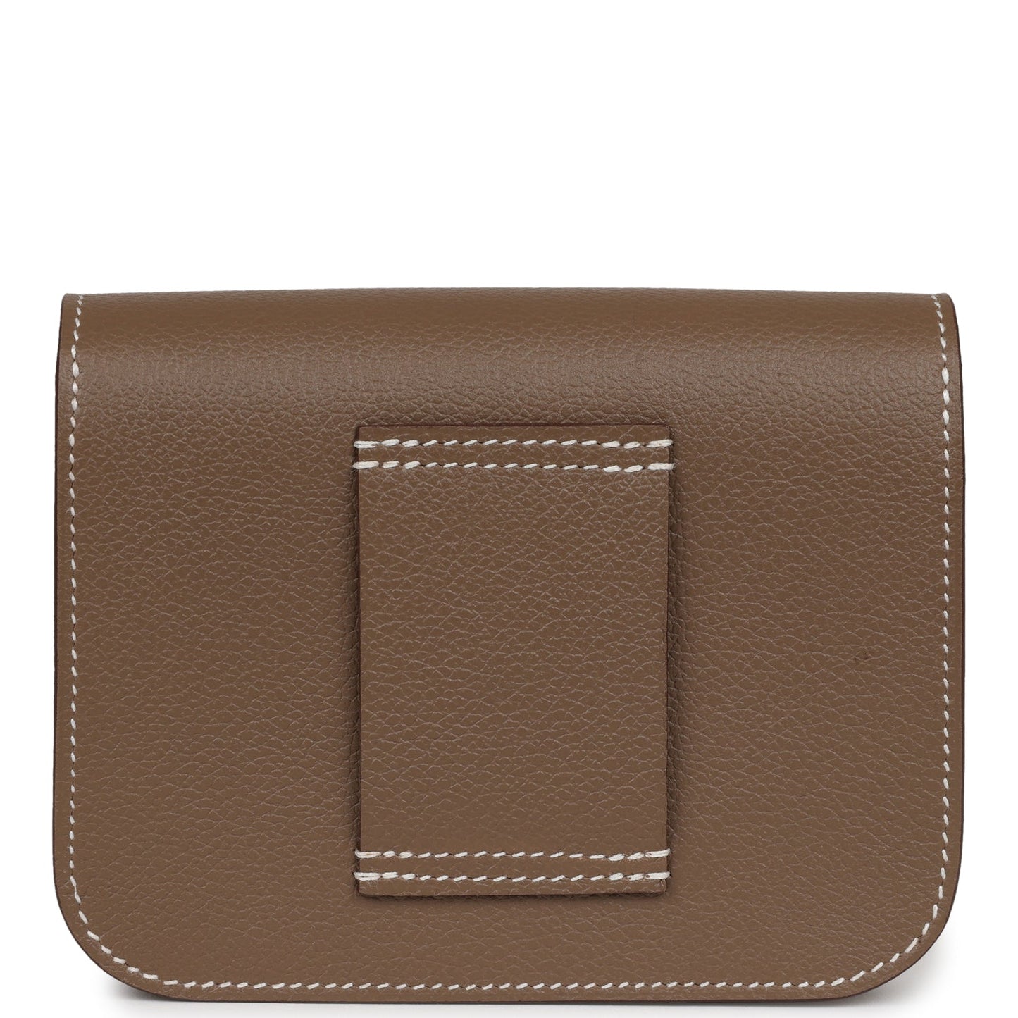 Hermes Constance Slim Wallet Etoupe Evercolor Palladium Hardware