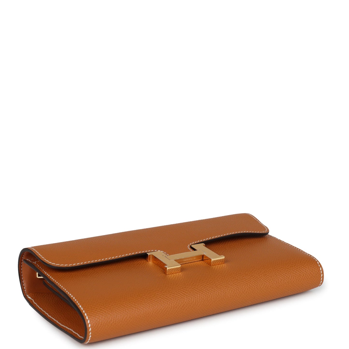 Hermes Constance To Go Wallet Toffee Epsom Gold Hardware