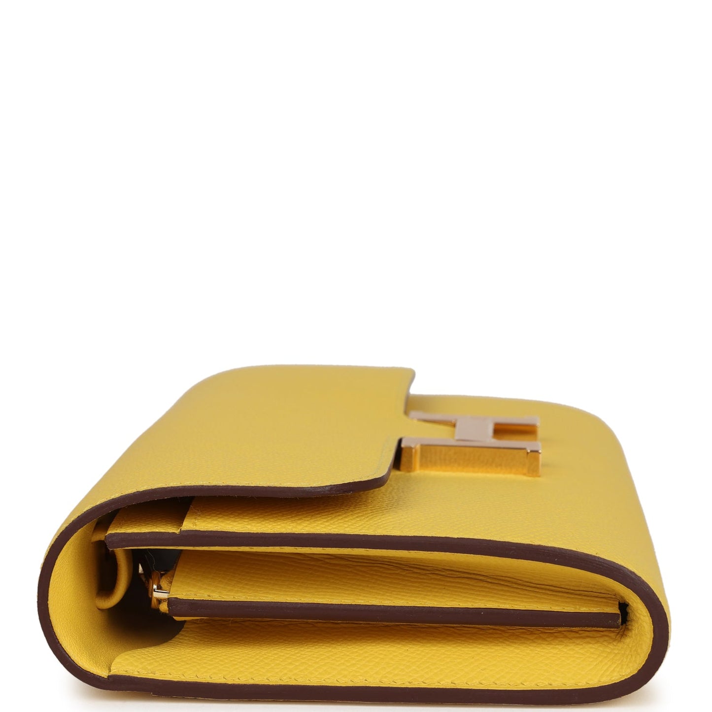 Hermes Constance To Go Wallet Jaune De Naples Epsom Gold Hardware