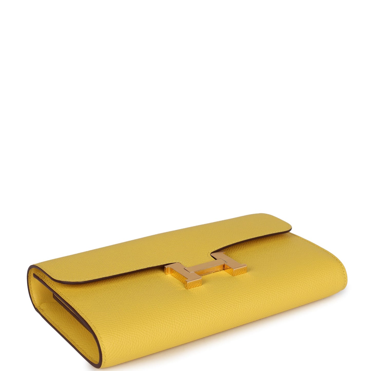 Hermes Constance To Go Wallet Jaune De Naples Epsom Gold Hardware