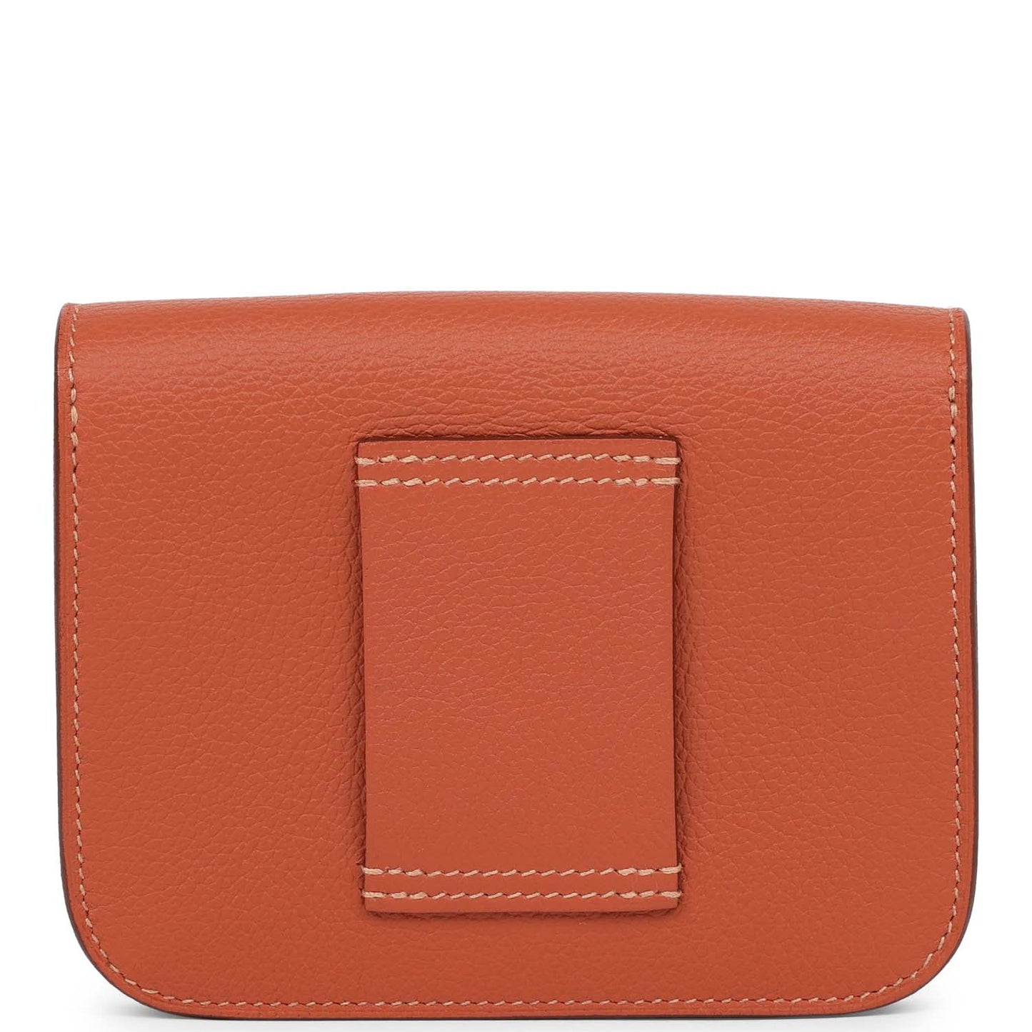 Hermes Constance Slim Wallet Brique Evercolor Palladium Hardware