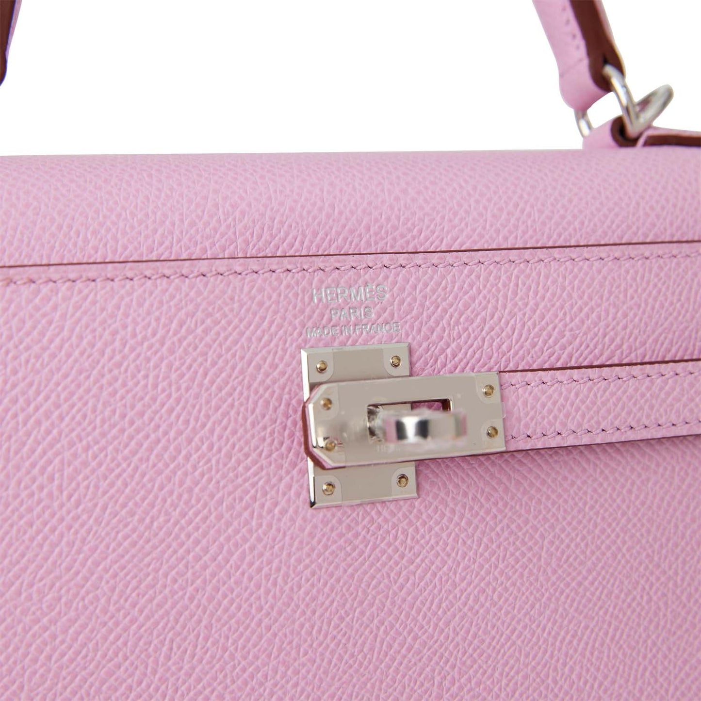 Hermes Kelly Sellier 25 Mauve Sylvestre Epsom Palladium Hardware