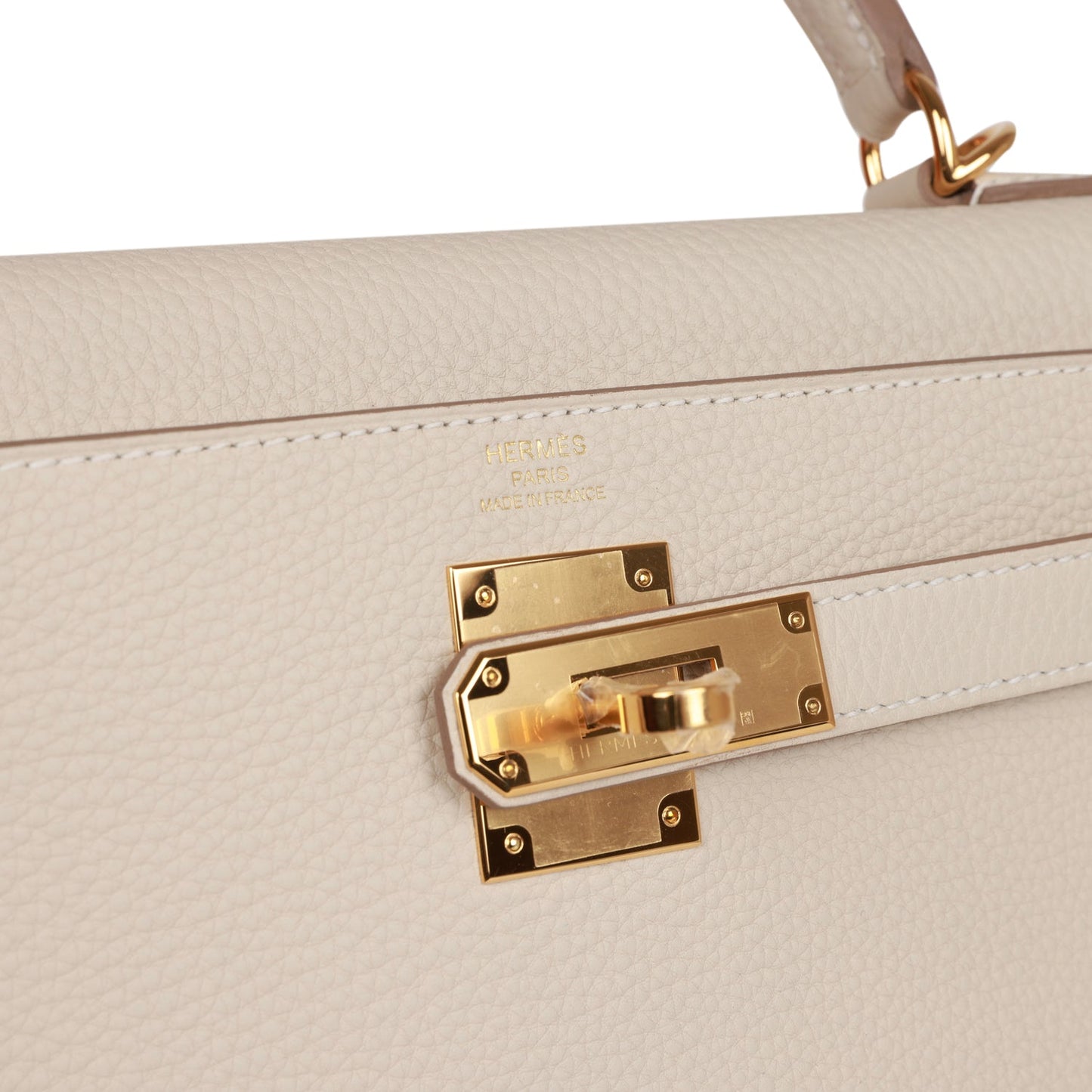 Hermes Kelly Retourne 28 Craie Togo Gold Hardware