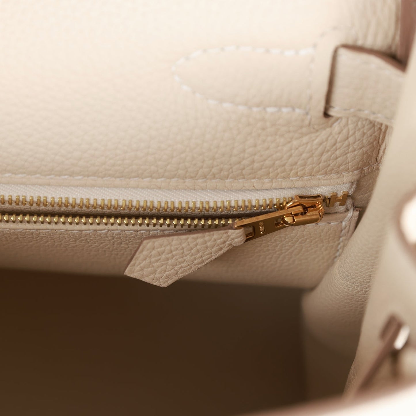 Hermes Kelly Retourne 28 Craie Togo Gold Hardware