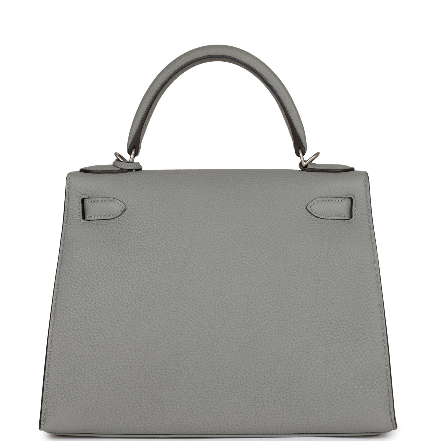 Hermes Kelly Sellier 28 Gris Mouette Verso Togo Brushed Palladium Hardware