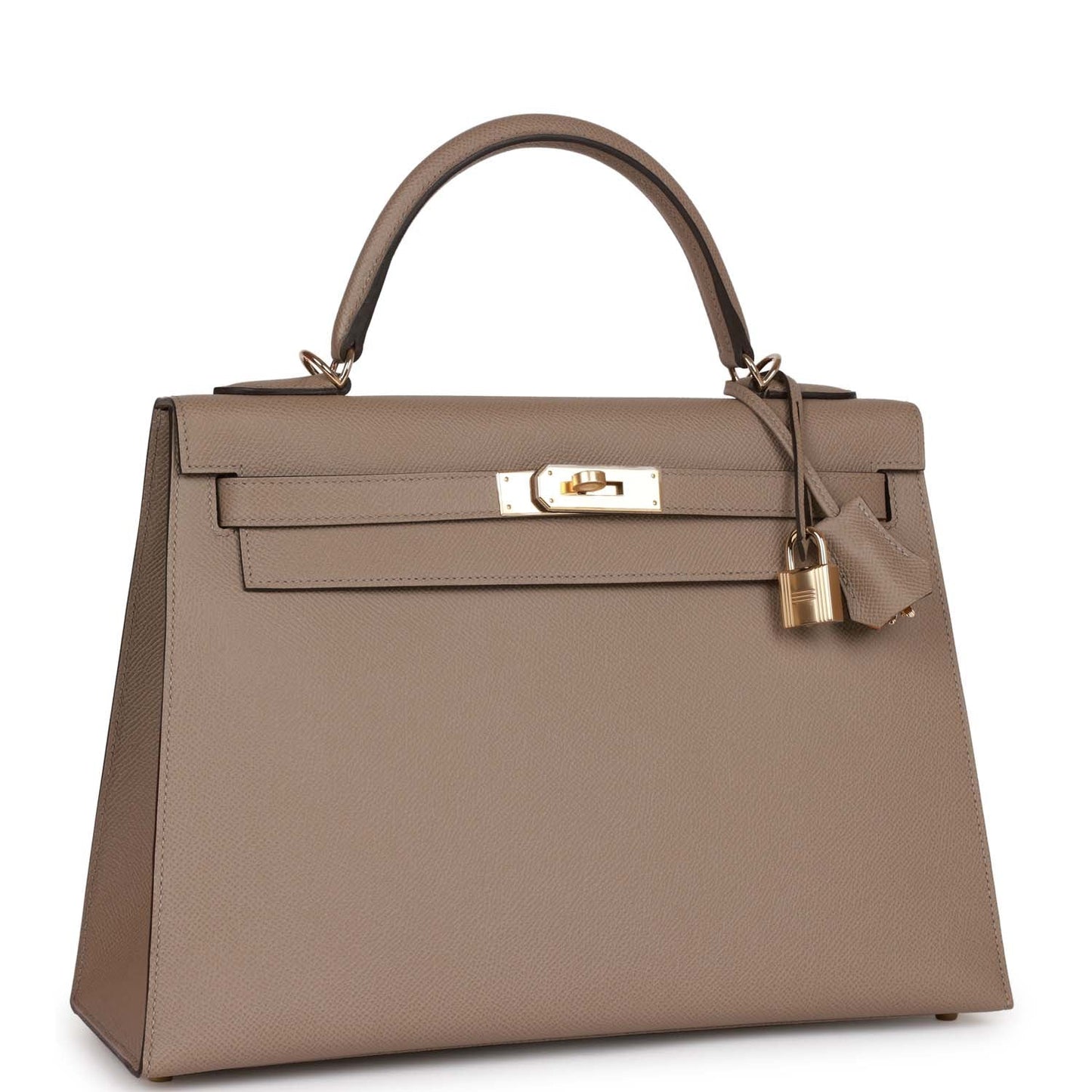 Hermes Kelly Sellier 32 Gris Asphalte Verso Epsom Permabrass Hardware