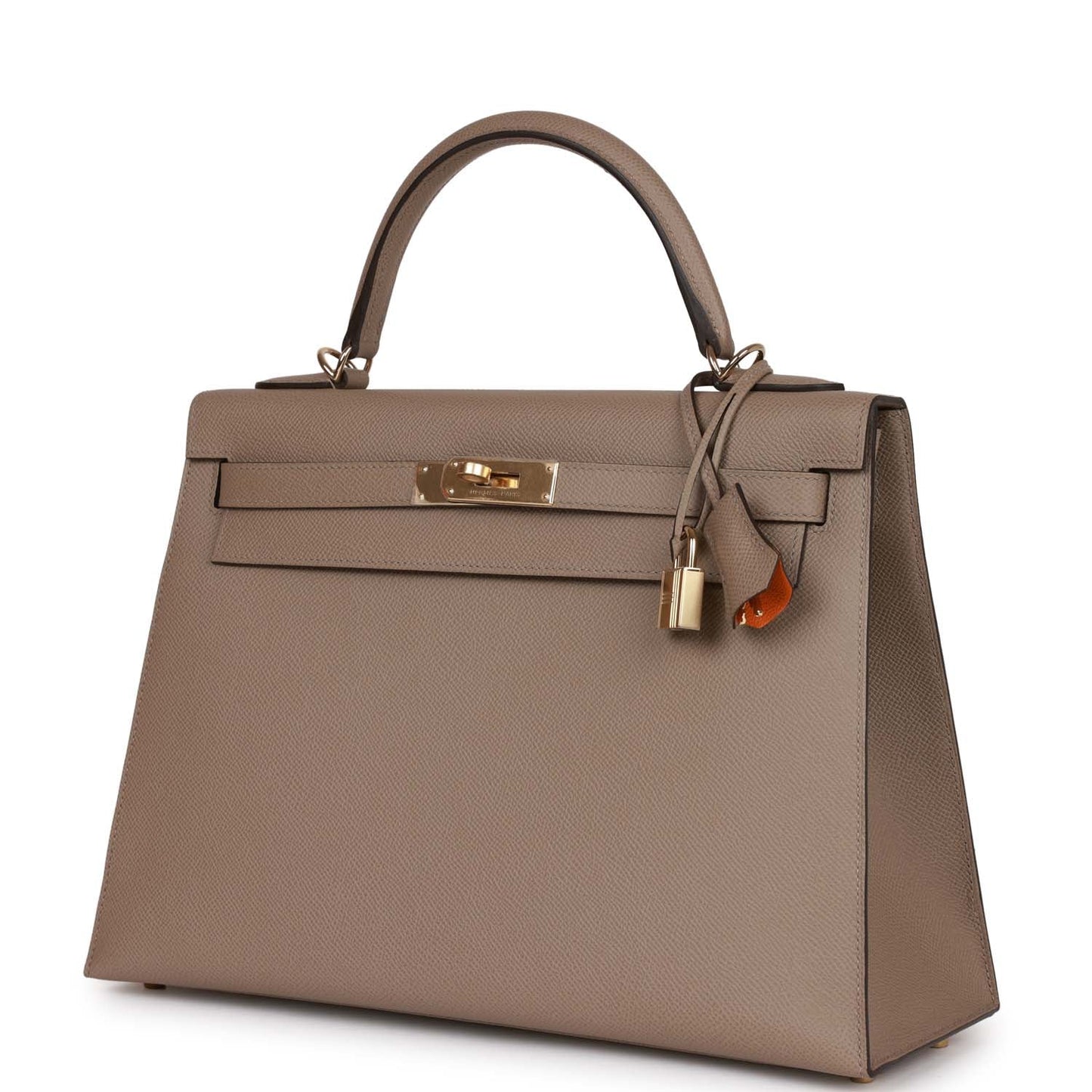 Hermes Kelly Sellier 32 Gris Asphalte Verso Epsom Permabrass Hardware