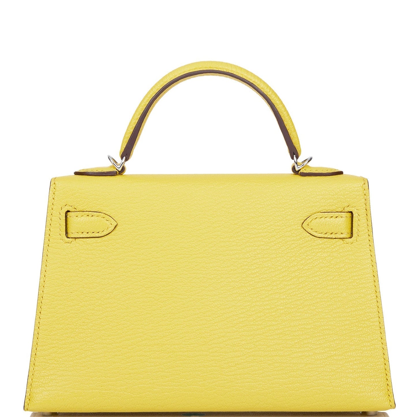 Hermes Kelly Sellier 20 Jaune de Naples Verso Chèvre Palladium Hardware