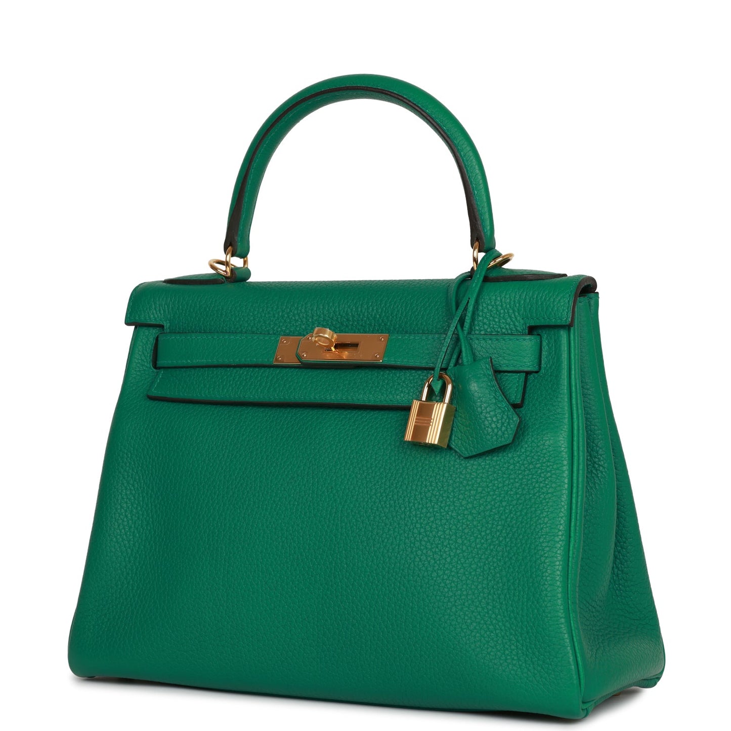 Hermes Kelly Retourne 28 Vert Vertigo Clemence Gold Hardware