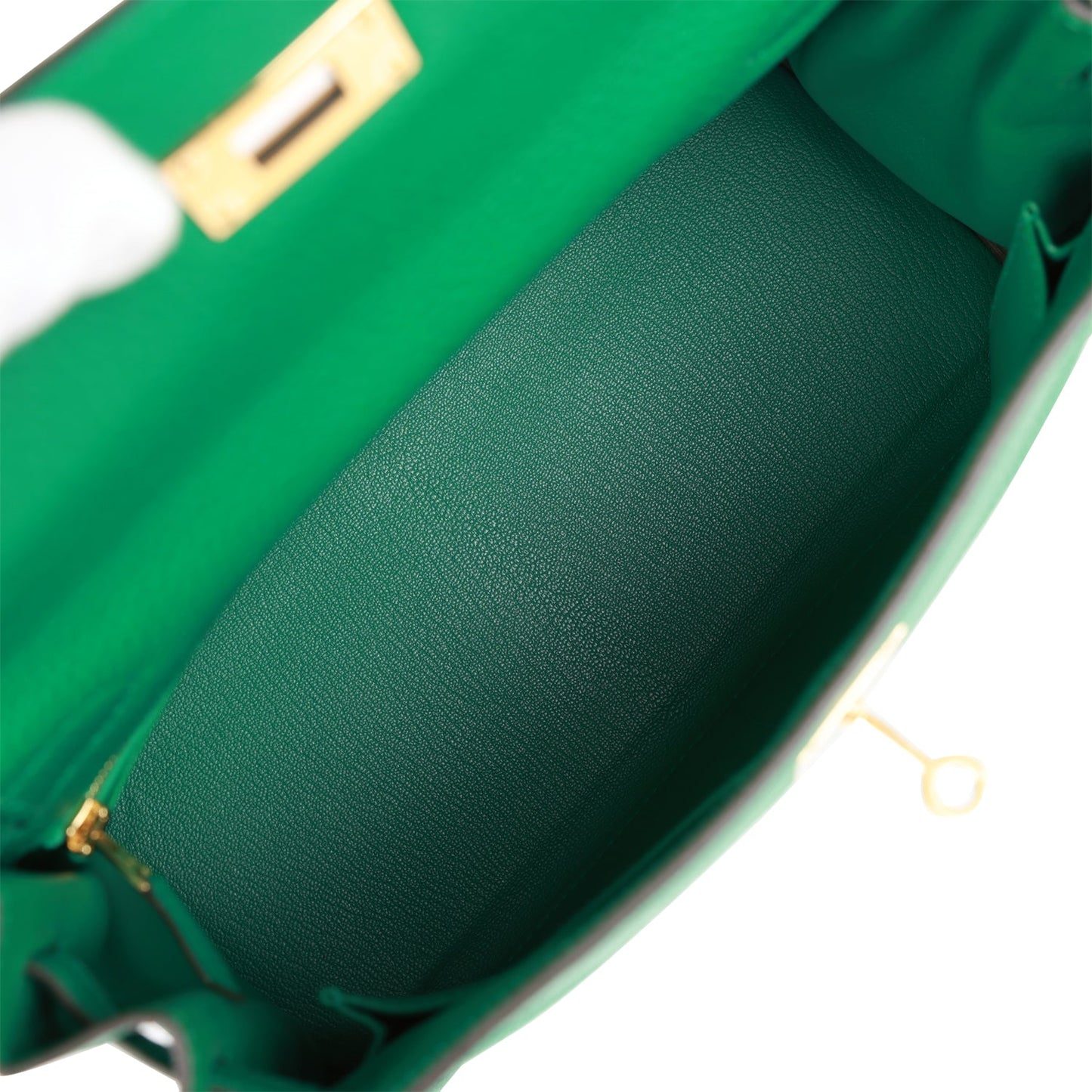 Hermes Kelly Retourne 28 Vert Vertigo Clemence Gold Hardware