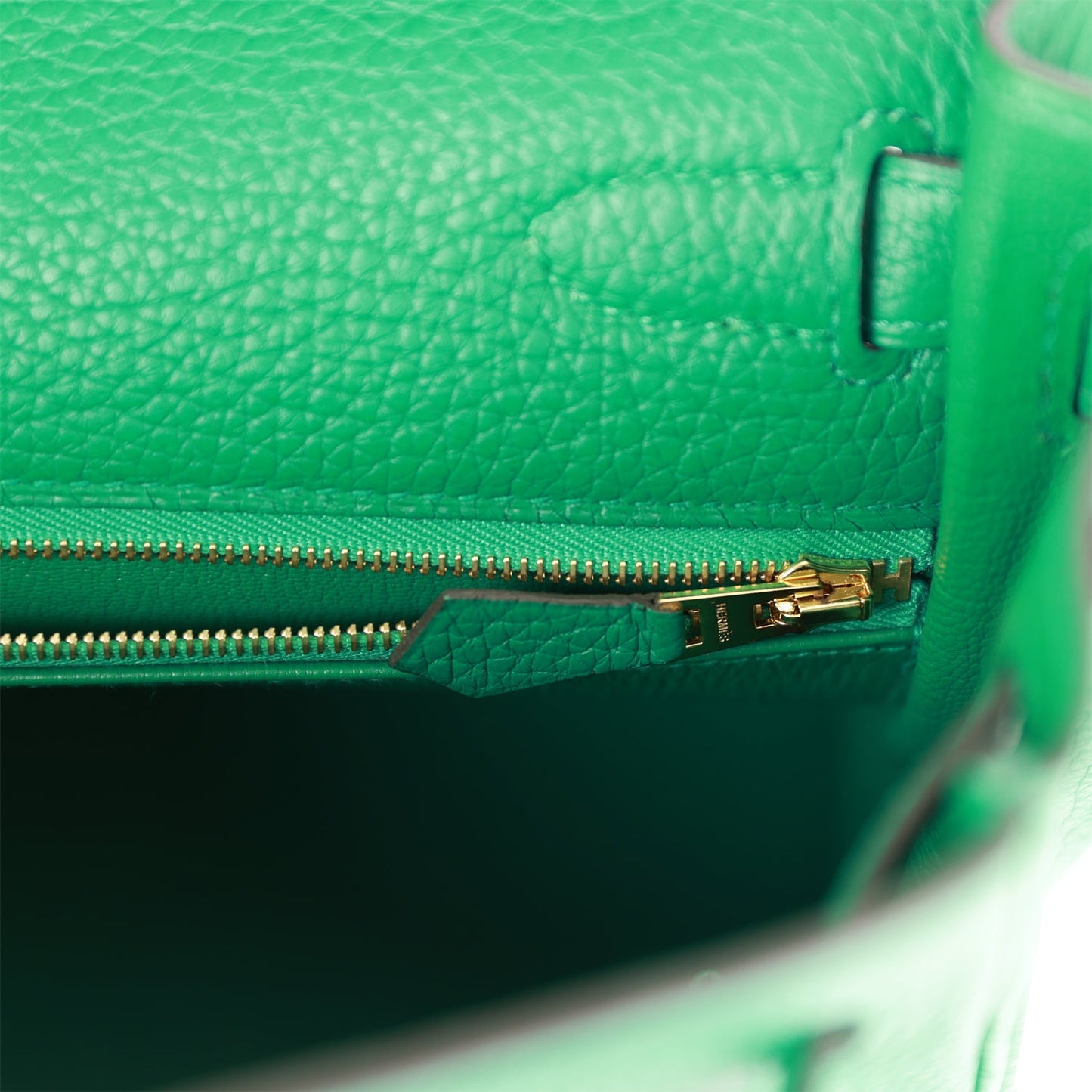 Hermes Kelly Retourne 28 Vert Vertigo Clemence Gold Hardware