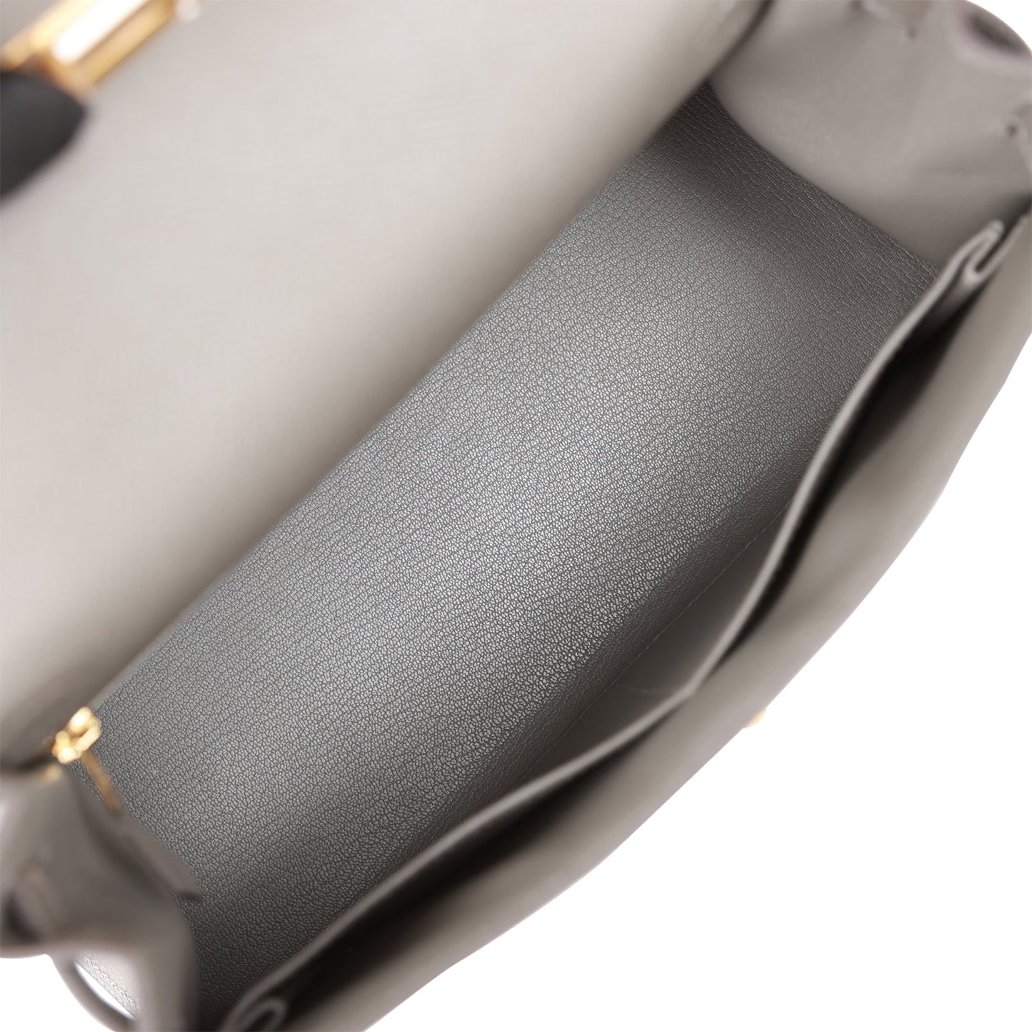 Hermes Kelly Sellier 28 Gris Meyer Epsom Gold Hardware