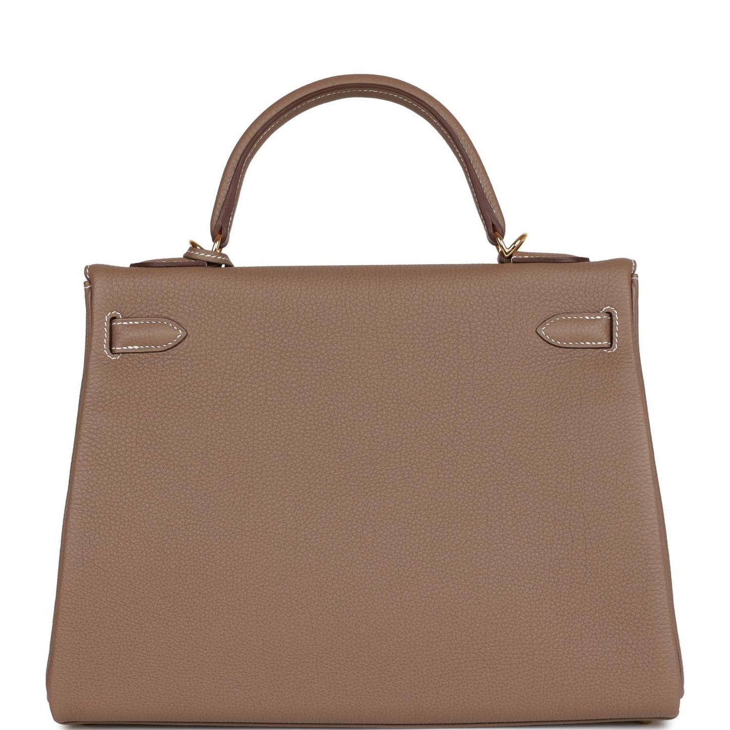 Hermes Kelly Retourne 32 Etoupe Togo Gold Hardware