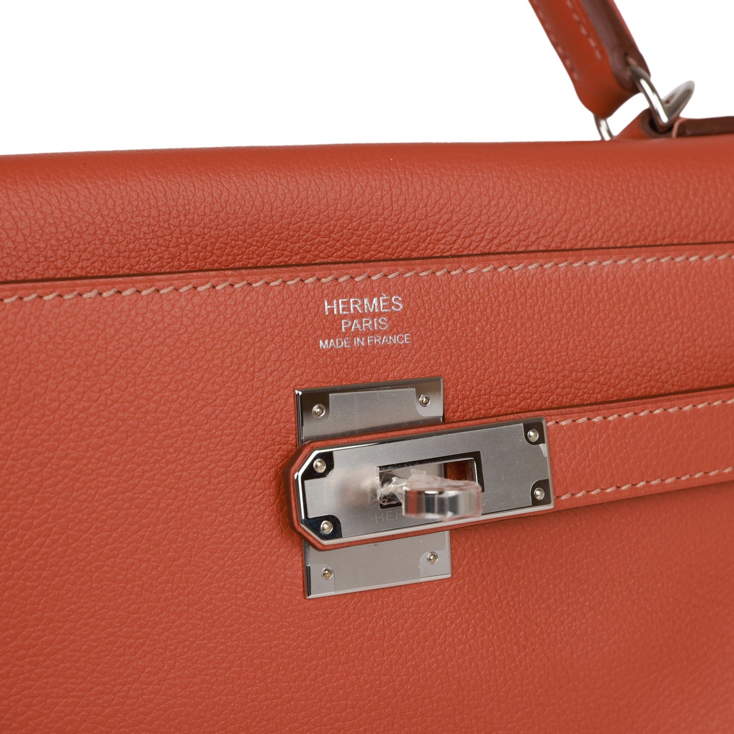 Hermes Kelly Retourne 32 Blush Verso Evercolor Palladium Hardware