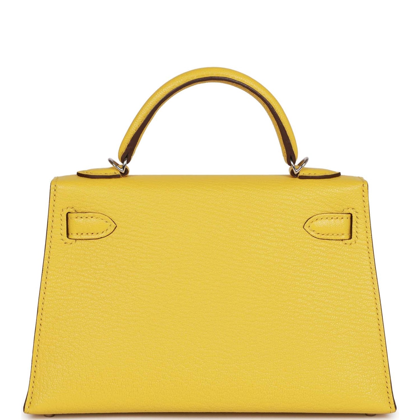 Hermes Kelly Sellier 20 Jaune de Naples Verso Chèvre Palladium Hardware