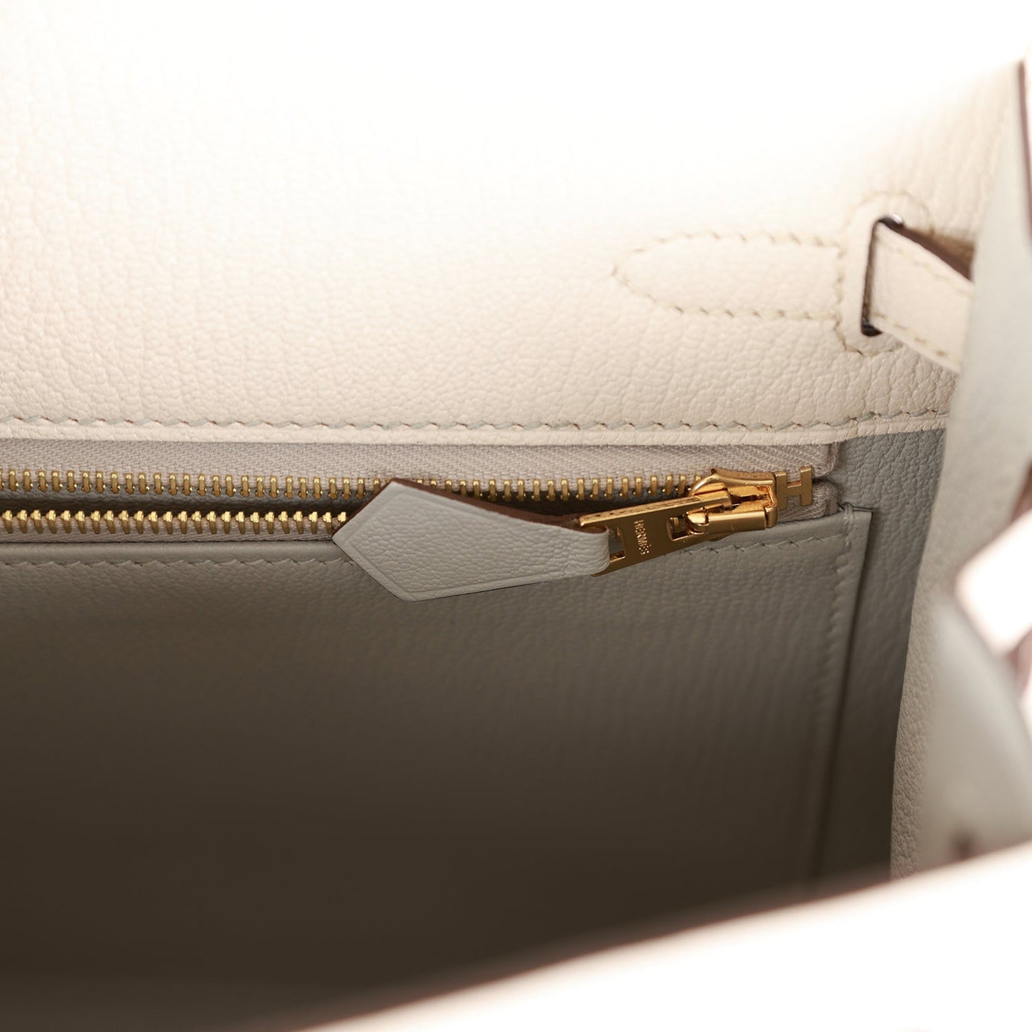 Hermes Kelly Sellier 25 Nata Verso Chevre Gold Hardware