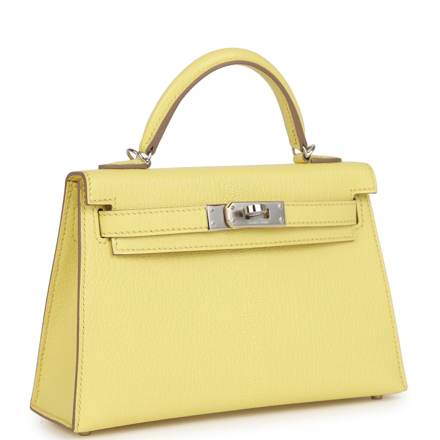 Hermes Kelly Sellier 20 Limoncello Chevre Palladium Hardware